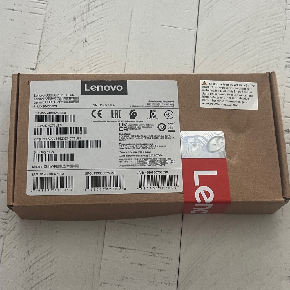 Lenovo USB-C 7 in 1 Hub
